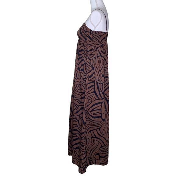Rails Lucille Moroccan Nights Brown & Black Print Sundress Midi Dress - Picture 4 of 8